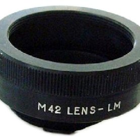 Adapter PENTAX M42 thread mount lens to LEICA M bayonet mount camera