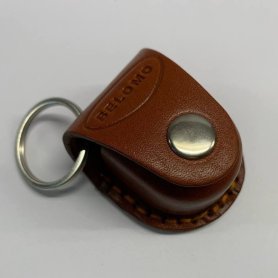 BelOMO Loupe genuine leather case Keychain Brown