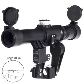 POSP 2.5-5x24 ZOOM Optical Rifle Scope SKS / SVD DRAGUNOV / PSL Side Mount 400m Illuminated Rangefinder